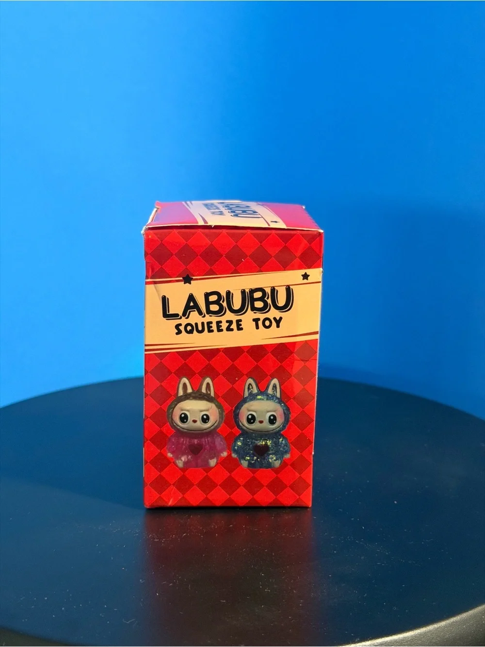 Labubu Style Glitter Squishy Squeeze Toy
